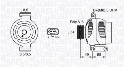 MAGNETI MARELLI 063377423010 -  Генератор